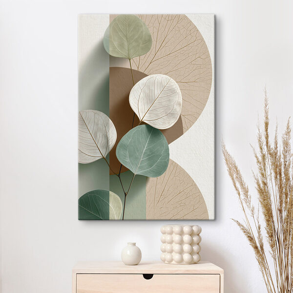 Serene leaves on a soft background Serene leaves on a soft background