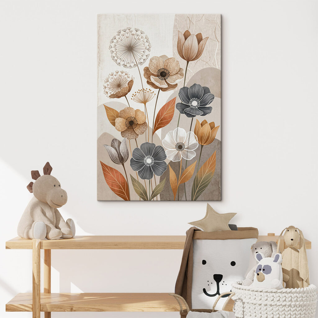 Elegant floral design with subtle tones Elegant floral design with subtle tones
