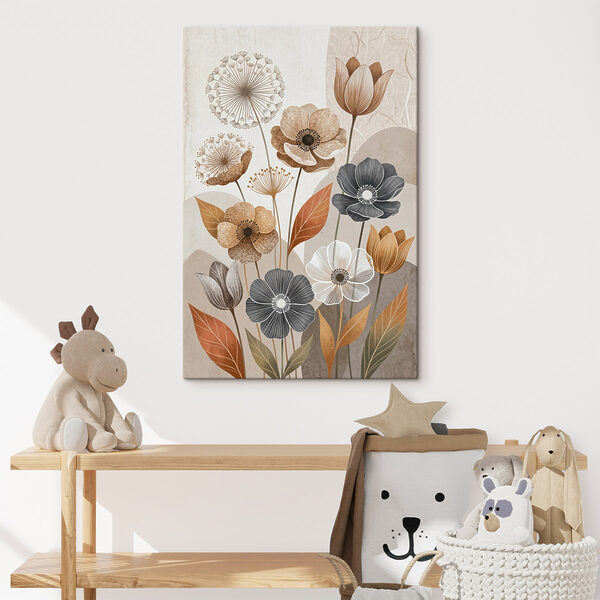 Elegant floral design with subtle tones Elegant floral design with subtle tones