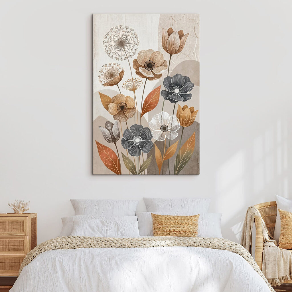 Elegant floral design with subtle tones Elegant floral design with subtle tones