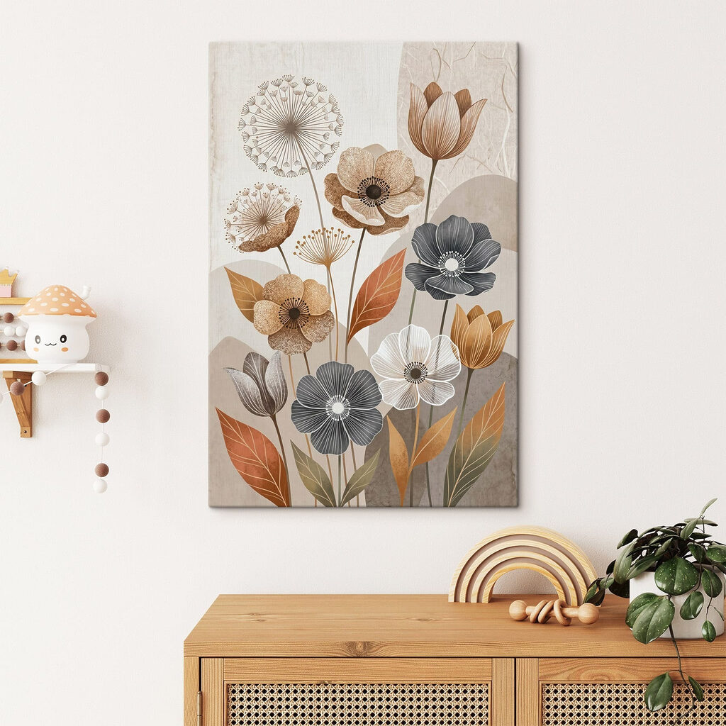 Elegant floral design with subtle tones Elegant floral design with subtle tones