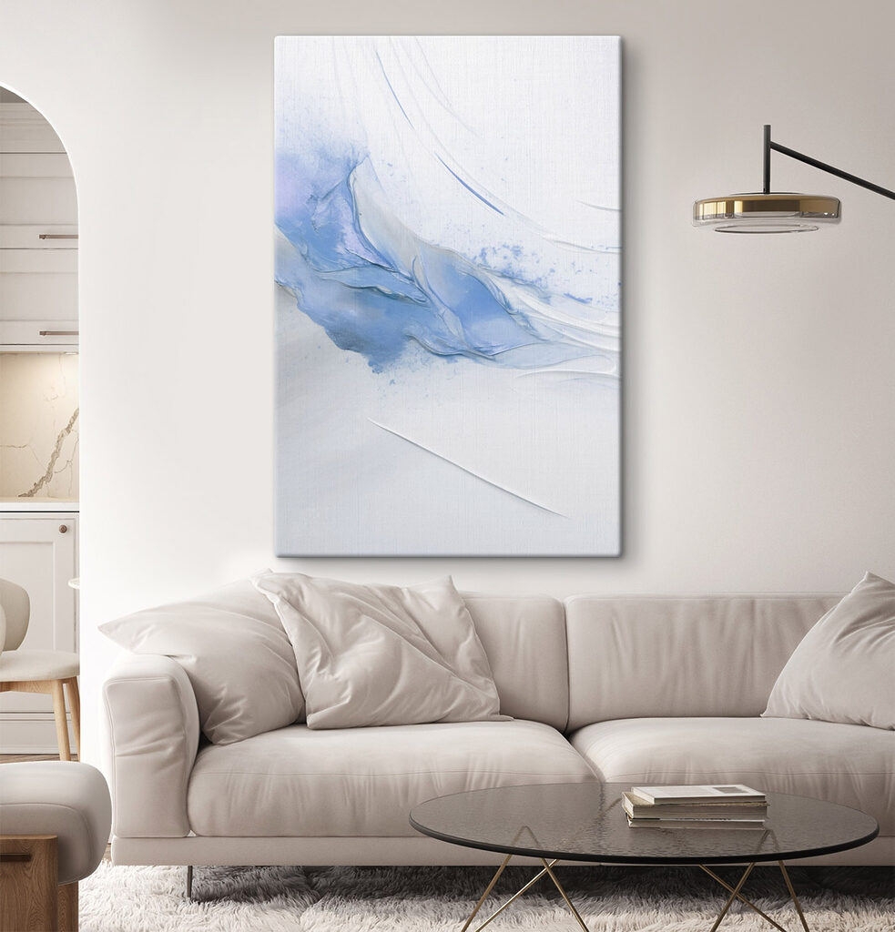 Soft blues blending into peaceful hues