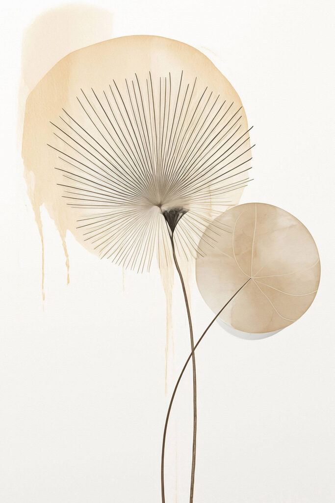 Delicate forms in soft colors