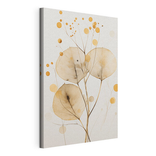 Quadri Quadri Foglie delicate con morbidi accenti circolari (COD: s50000)