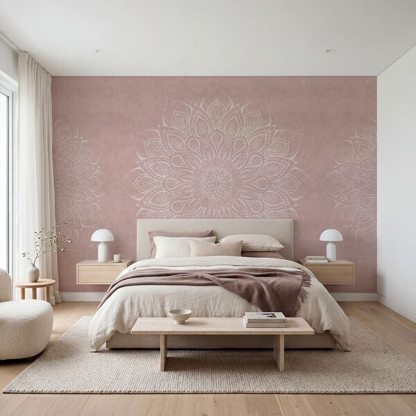 Mandala bianco e rosa Mandala bianco e rosa