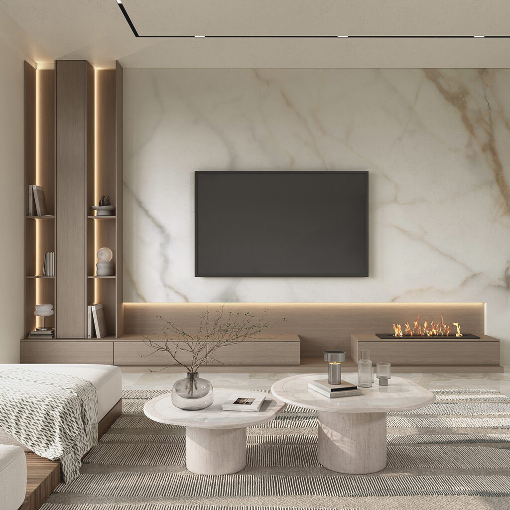 Superficie liscia con venature eleganti Superficie liscia con venature eleganti