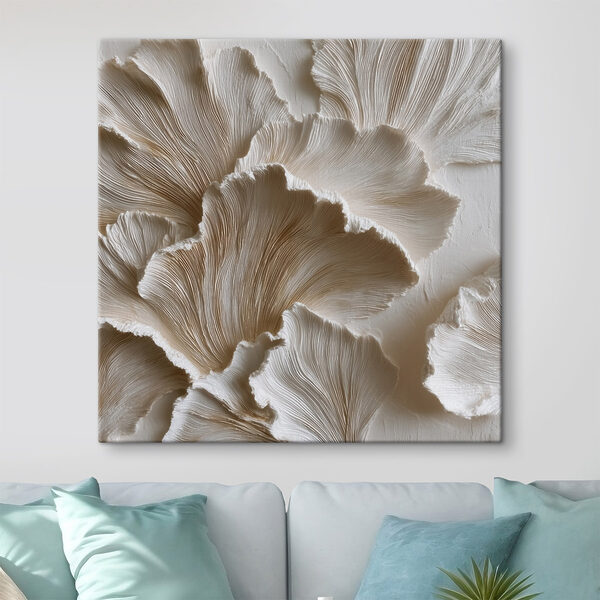 Elegant textured floral design elements