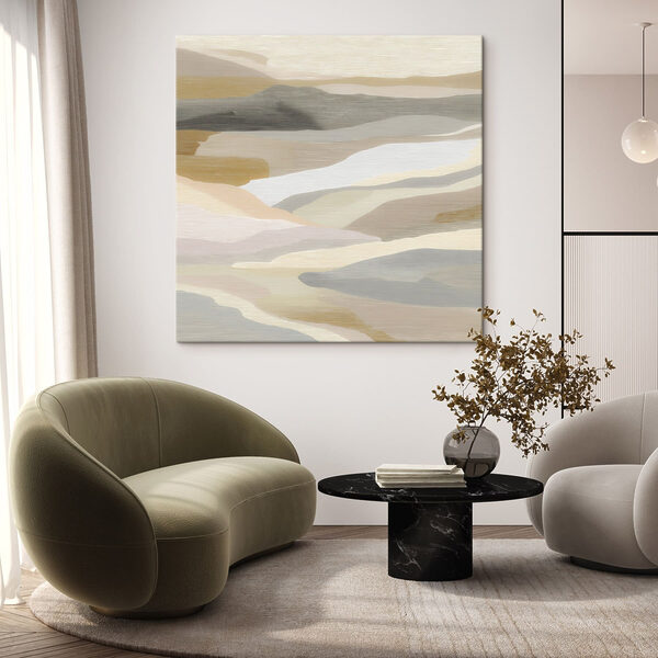 Serene landscape in soft hues