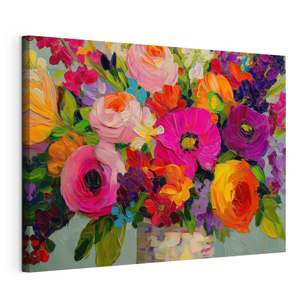 Vibrant bouquet bursting with colors