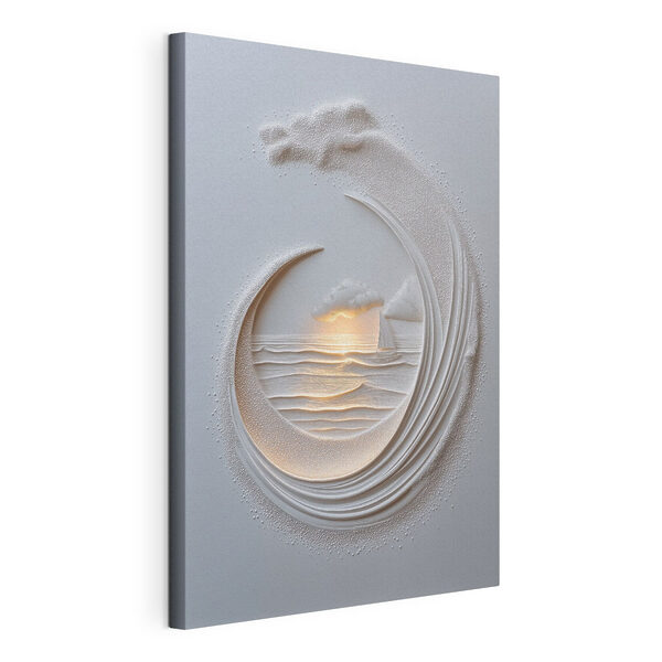 Quadri White paper cut out of a boat and a ship (COD: s49950)