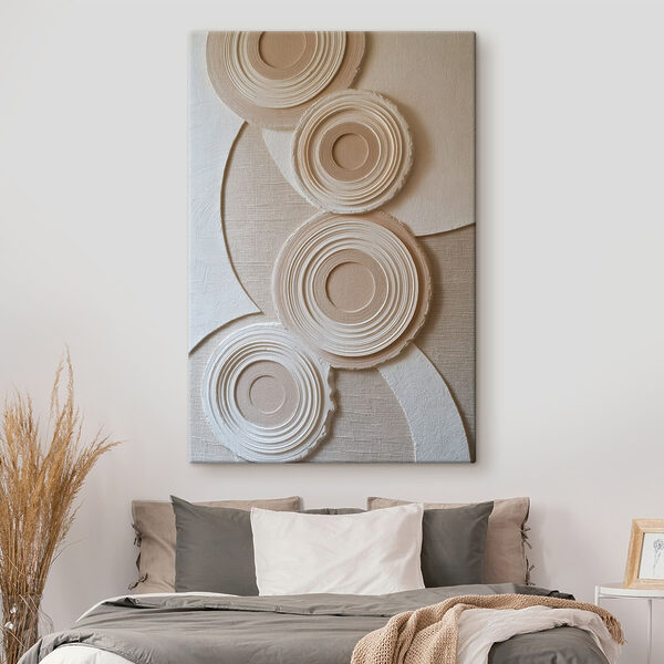 - Circular patterns on textured background - Circular patterns on textured background