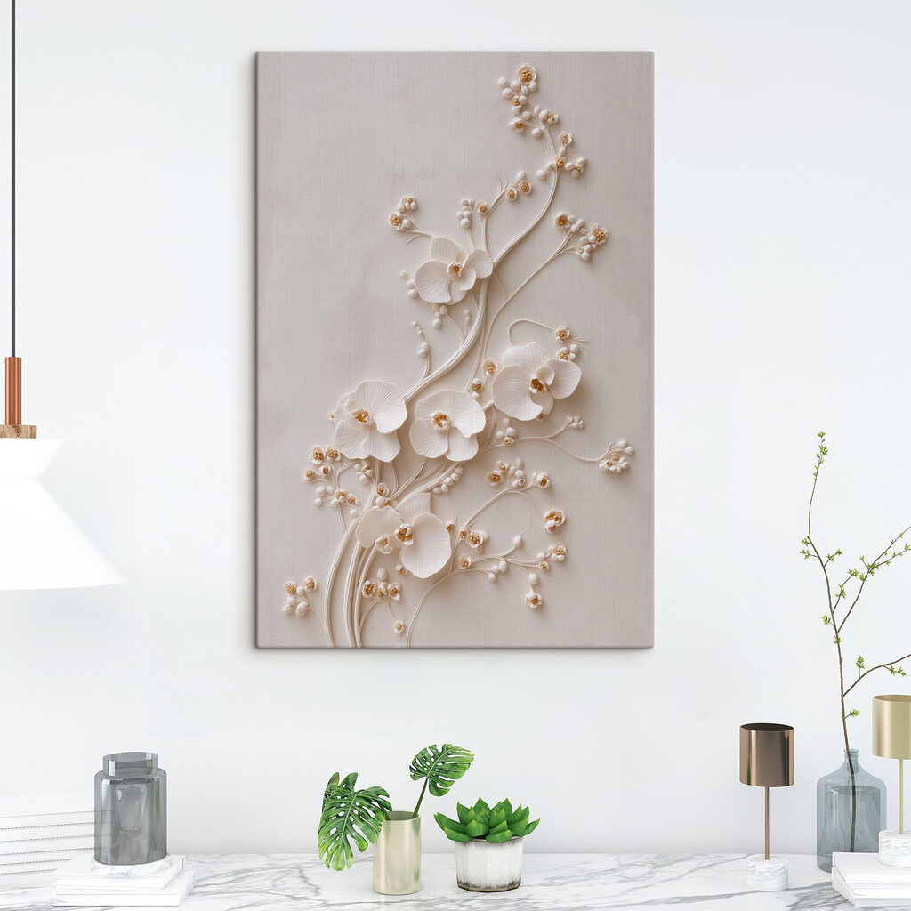 Delicate blooms against a soft backdrop