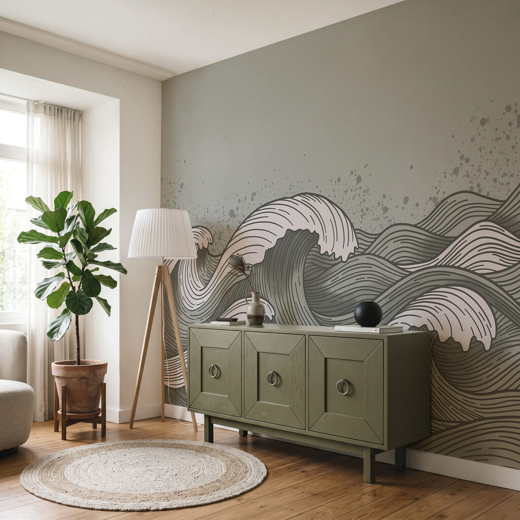 Disegno di onde nel mare Disegno di onde nel mare