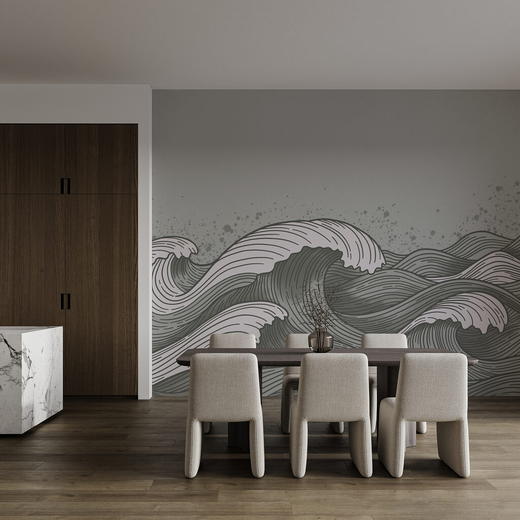 Disegno di onde nel mare Disegno di onde nel mare