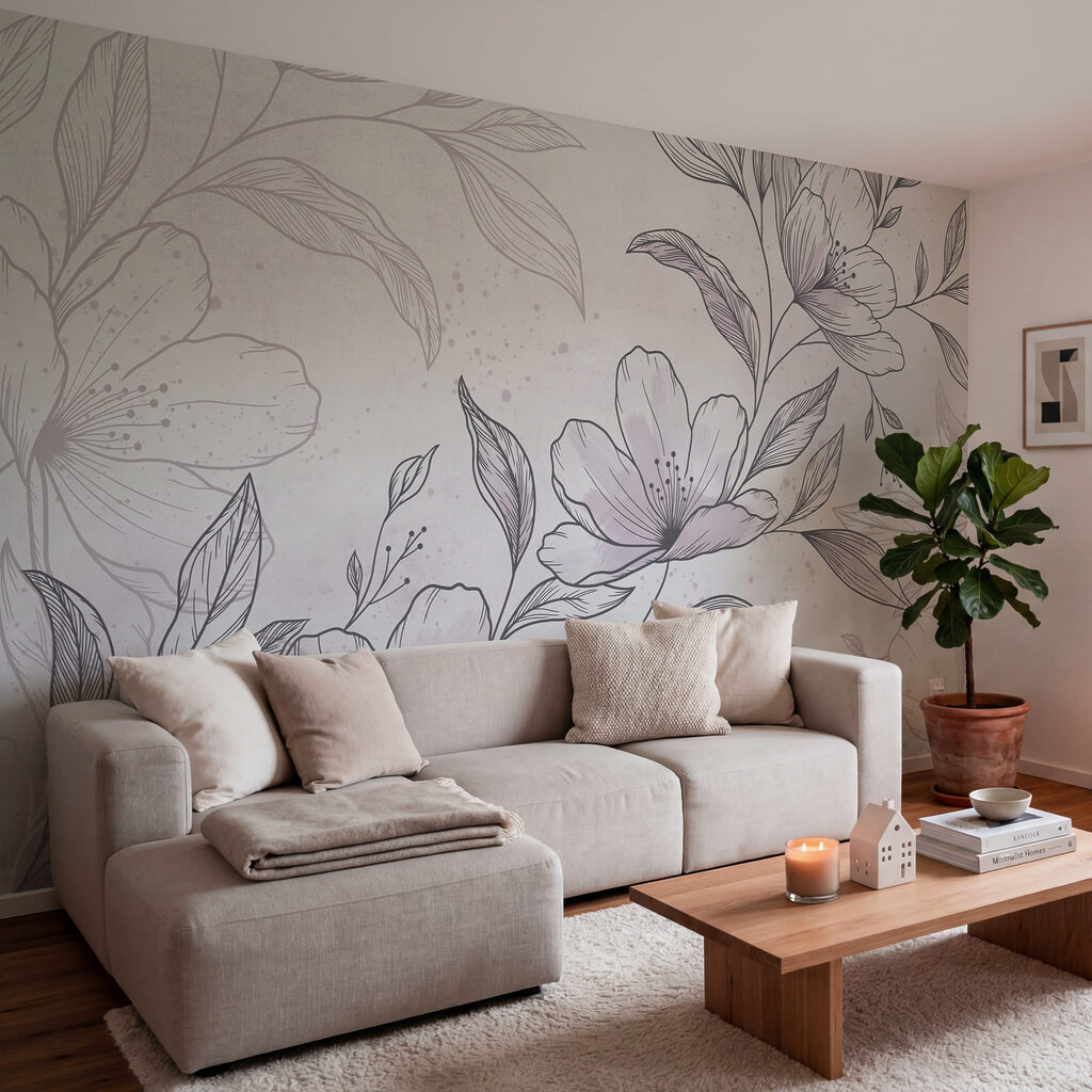 Disegno di fiori e foglie Disegno di fiori e foglie