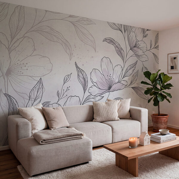 Disegno di fiori e foglie Disegno di fiori e foglie