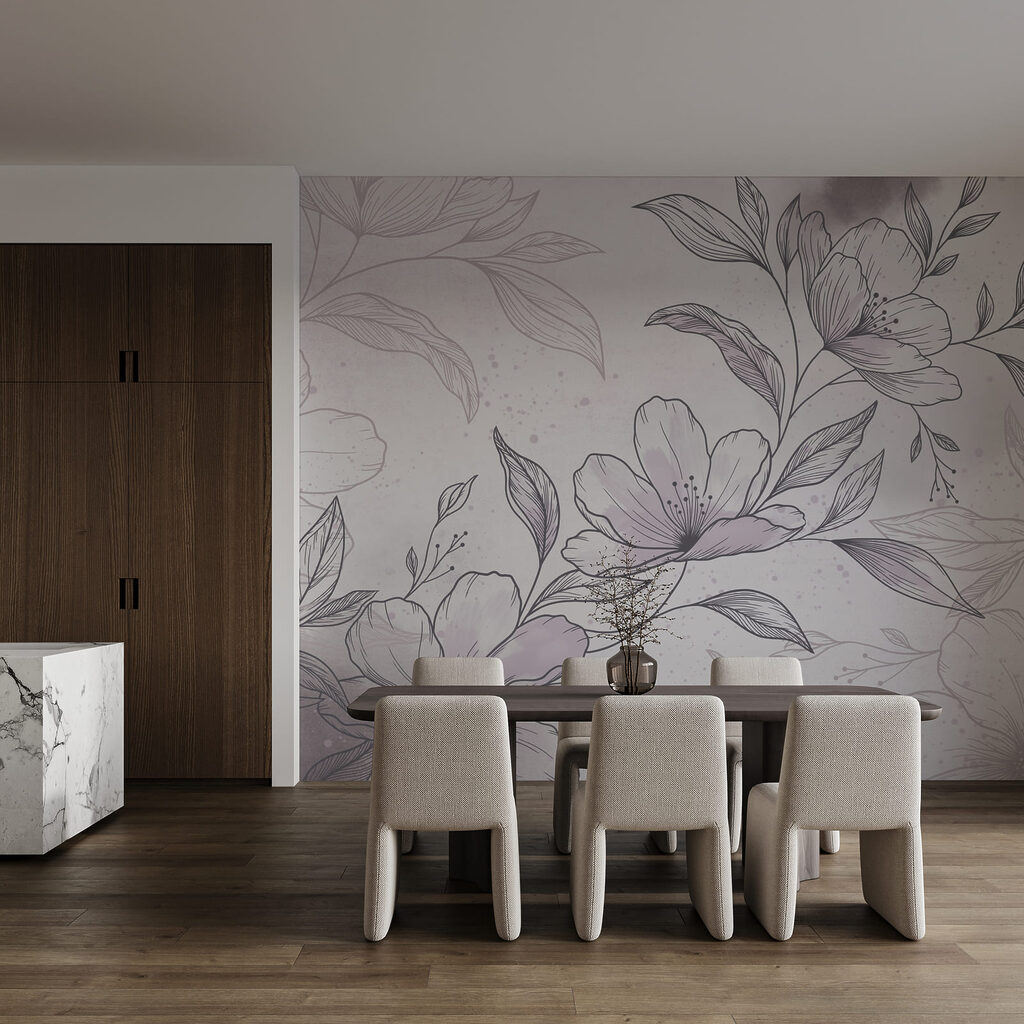 Disegno di fiori e foglie Disegno di fiori e foglie