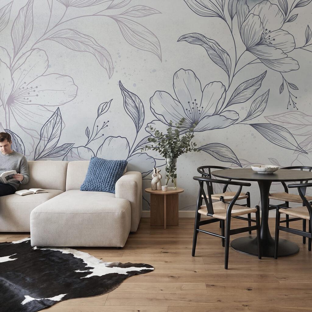 Disegno di fiori e foglie Disegno di fiori e foglie