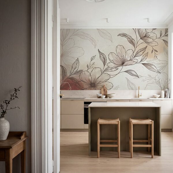 Disegno di fiori e foglie Disegno di fiori e foglie