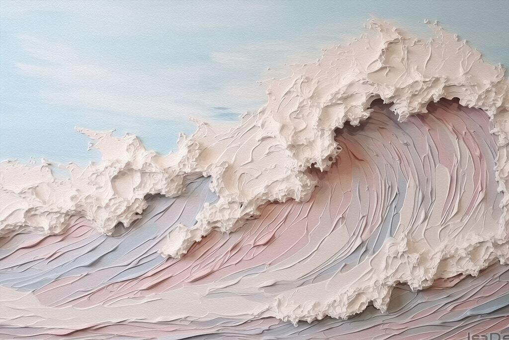 Painting of a wave Painting of a wave