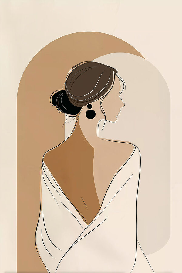 Woman with a white towel