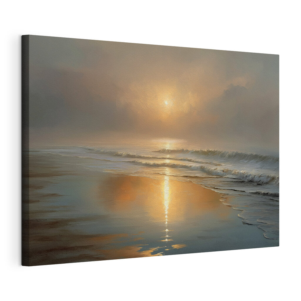 Sunset over a beach