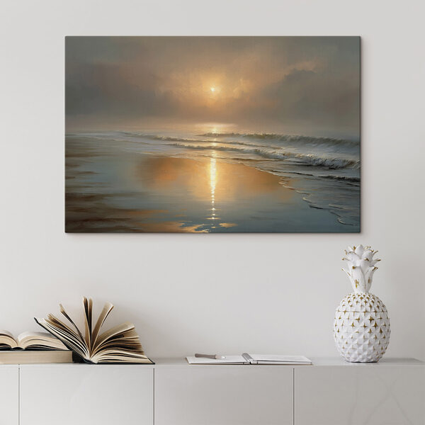 Sunset over a beach
