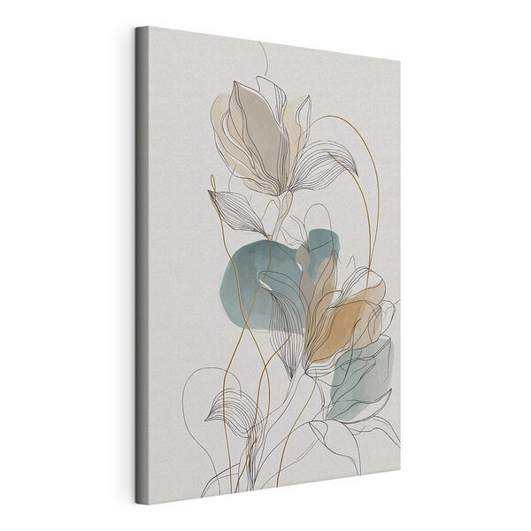 Ethereal floral line art design Ethereal floral line art design