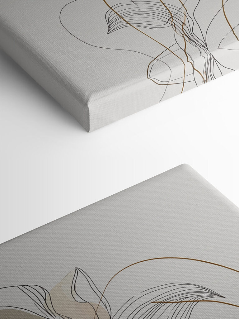 Ethereal floral line art design Ethereal floral line art design