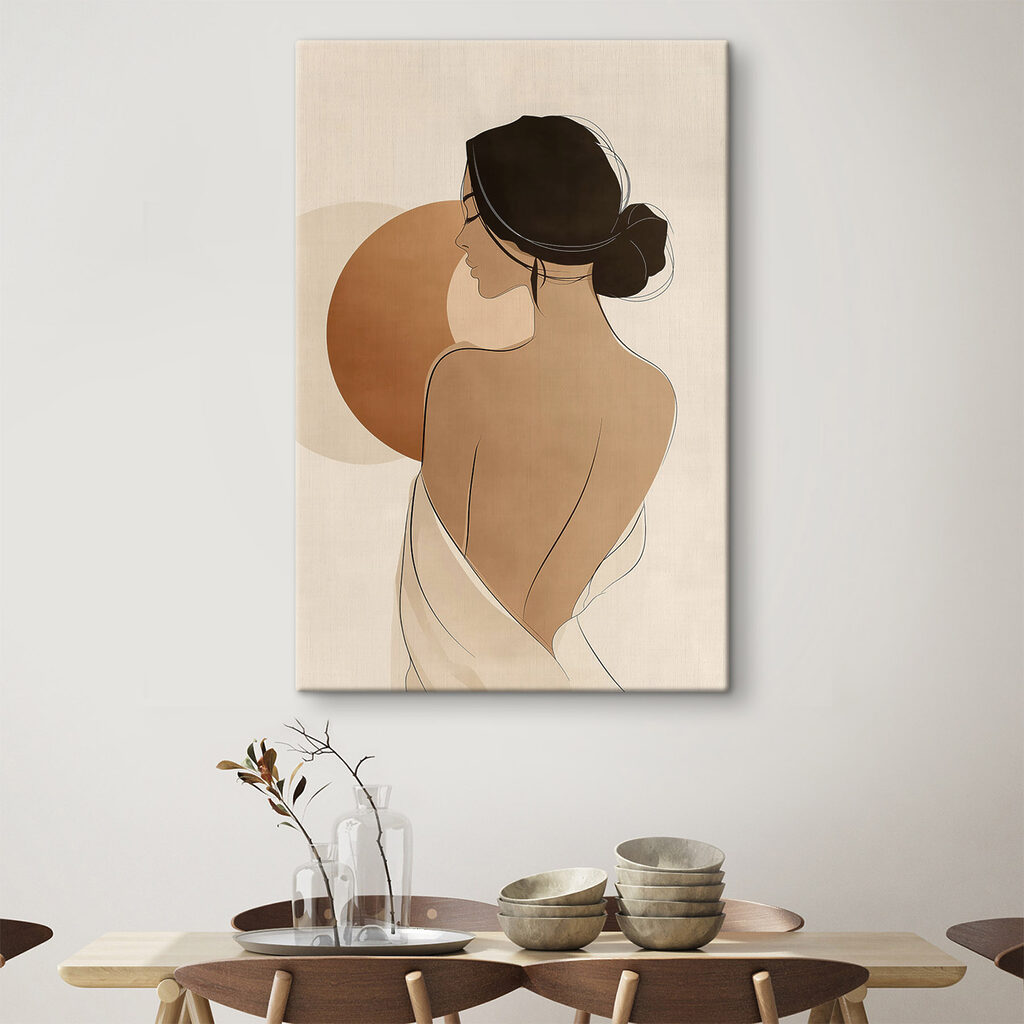 Woman with her back turned