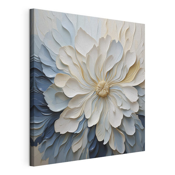 White and blue flower White and blue flower