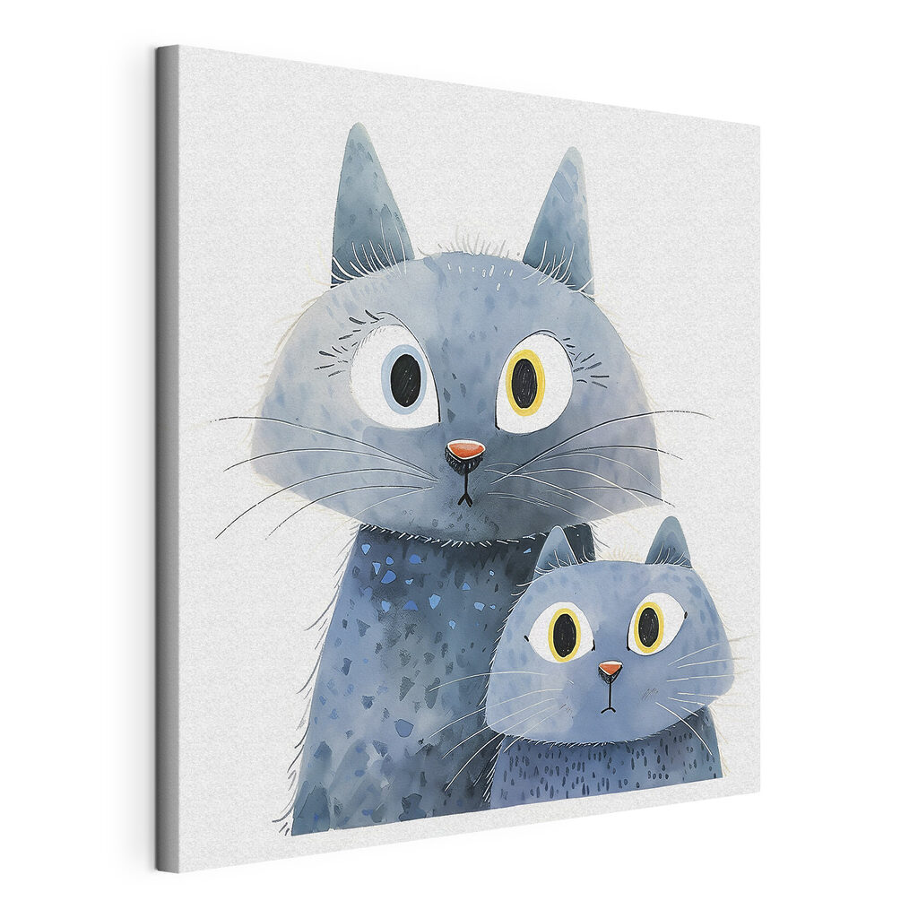 A cat and a cat