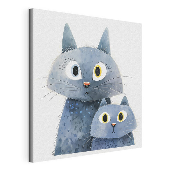 Un gatto e un gatto Quadri Un gatto e un gatto