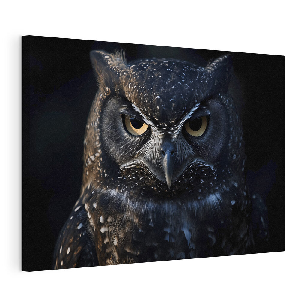 Close up of an owl
