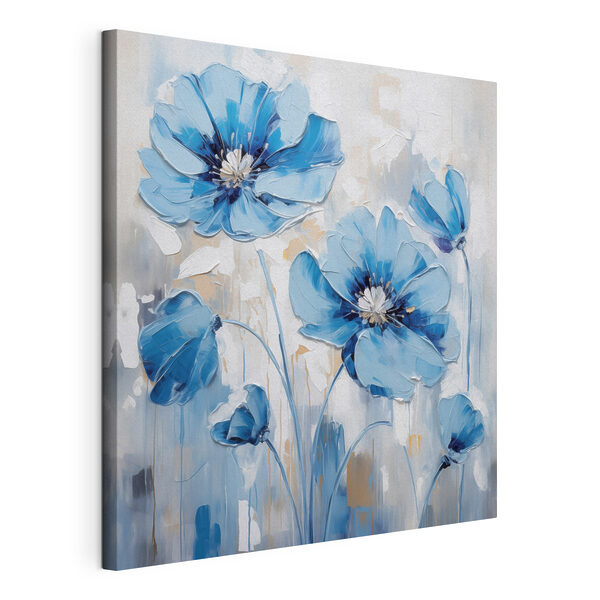 Quadri Dipinto di fiori blu (COD: s41597) Quadri Quadri Dipinto di fiori blu (COD: s41597)