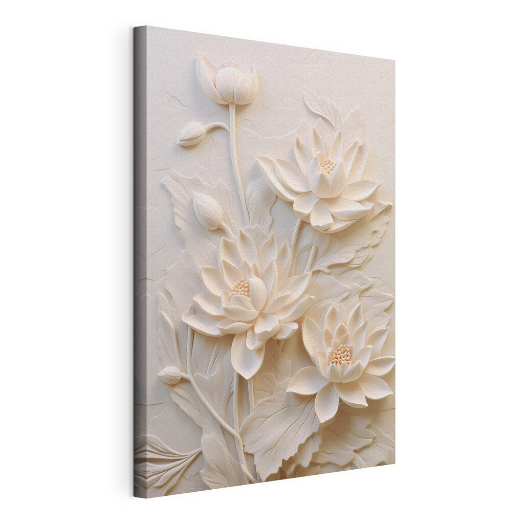 Elegant lotus flowers in soft tones Elegant lotus flowers in soft tones