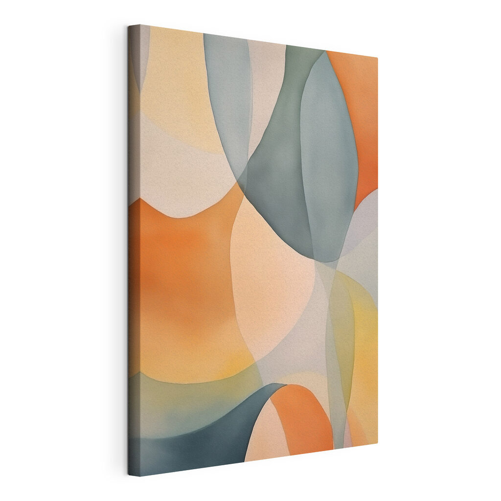 Colorful art piece with circles and lines