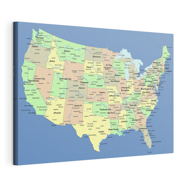 Quadri Quadri Una mappa degli Stati Uniti (COD: s09911)