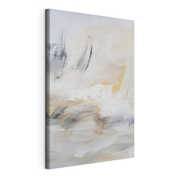 Quadri Quadri Un'opera d'arte astratta in bianco e grigio (COD: s34100)