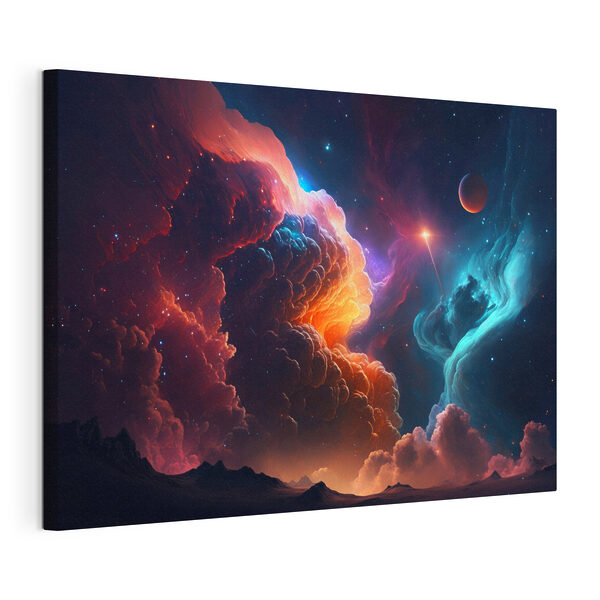Nuvole colorate e stelle Quadri Nuvole colorate e stelle