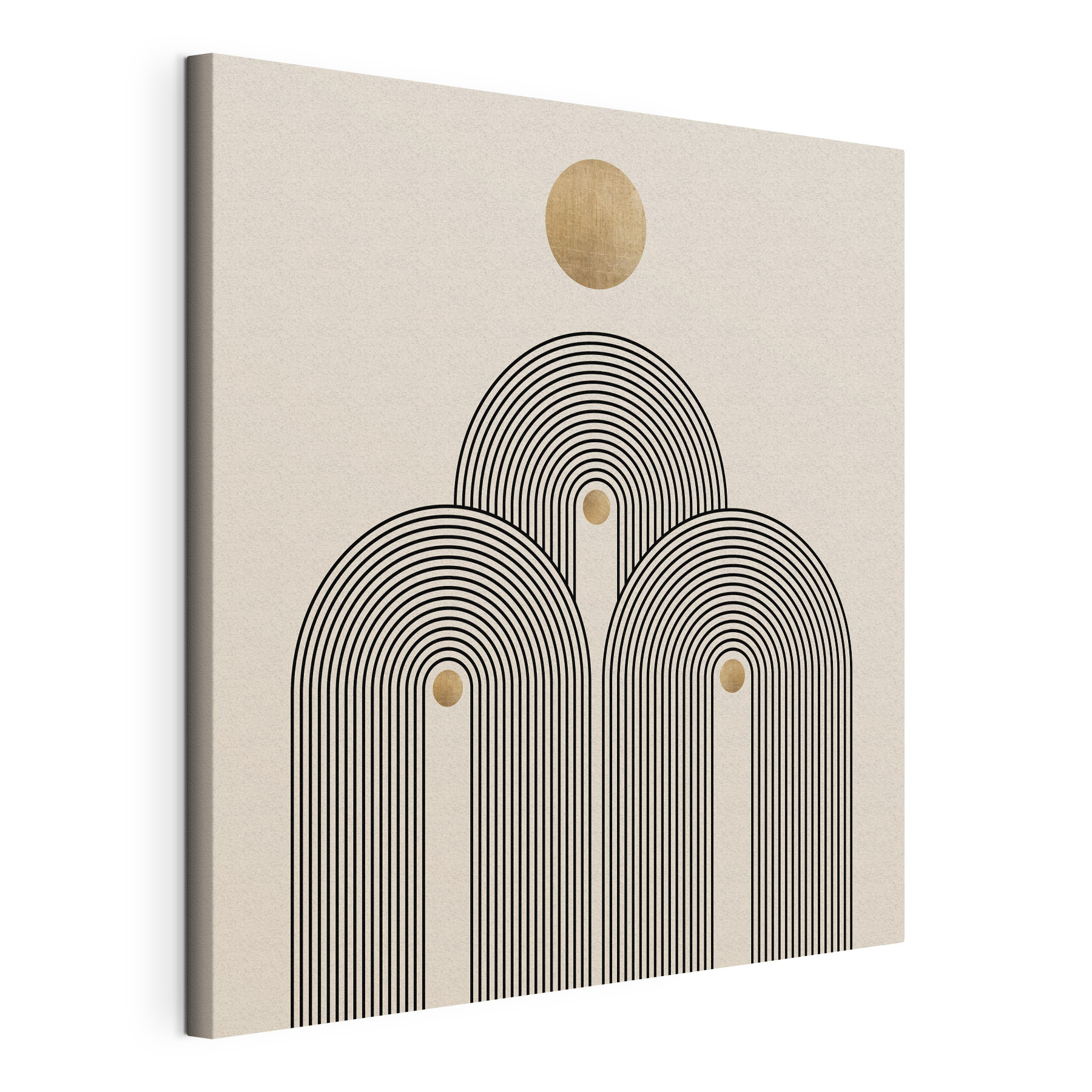 Sun-drenched arches in serene symmetry