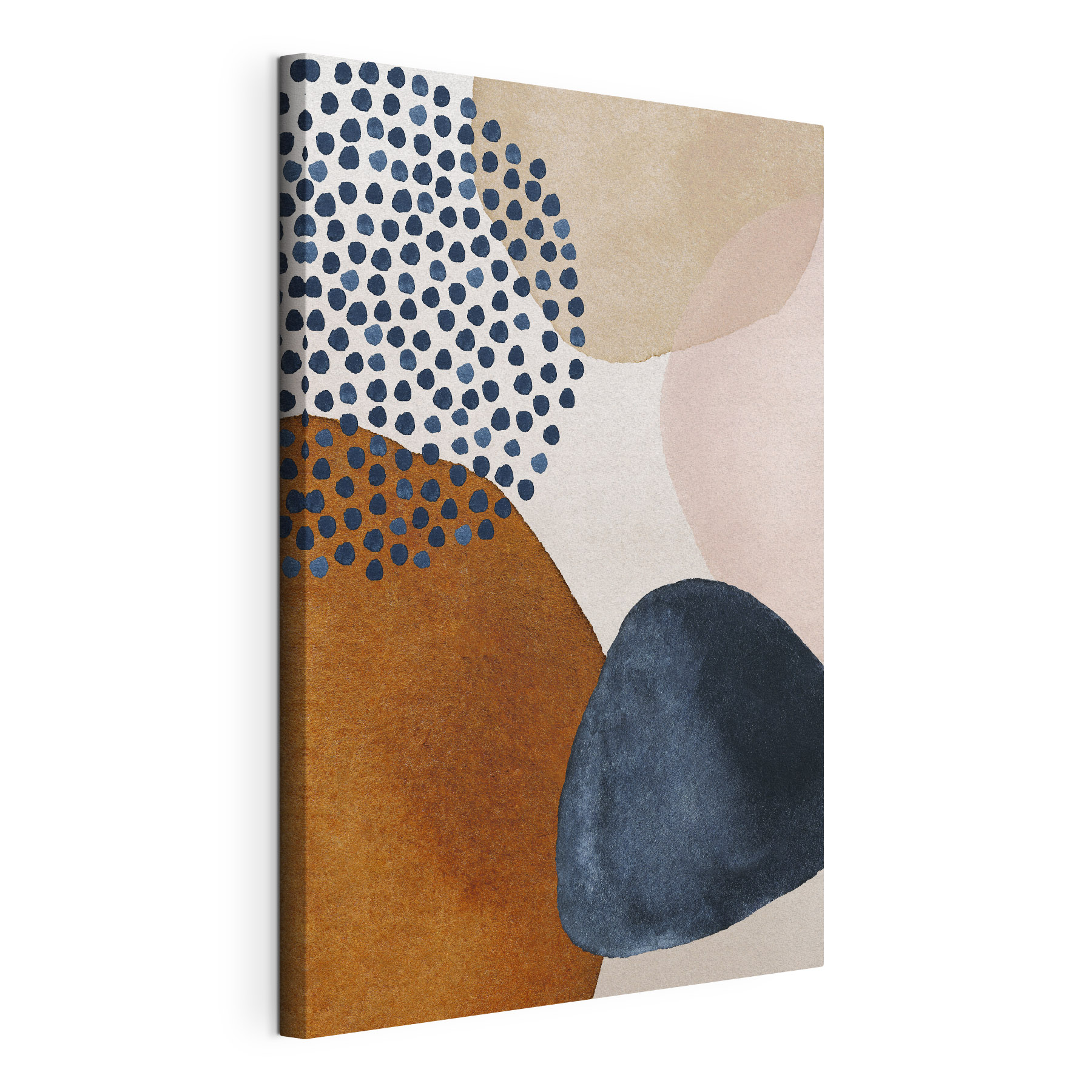A painting of different shapes and colors