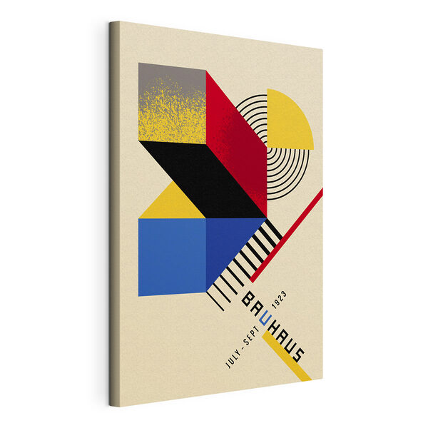 Disegno geometrico dai colori vivaci, con tonalità di nero, rosso e giallo Quadri Disegno geometrico dai colori vivaci, con tonalità di nero, rosso e giallo