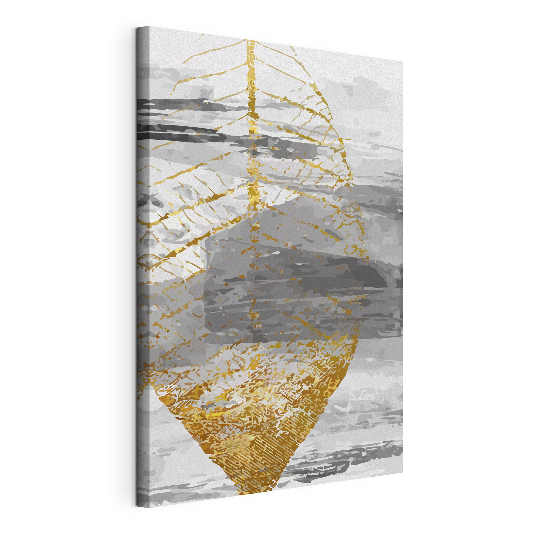 Elegant leaf design in muted tones Elegant leaf design in muted tones
