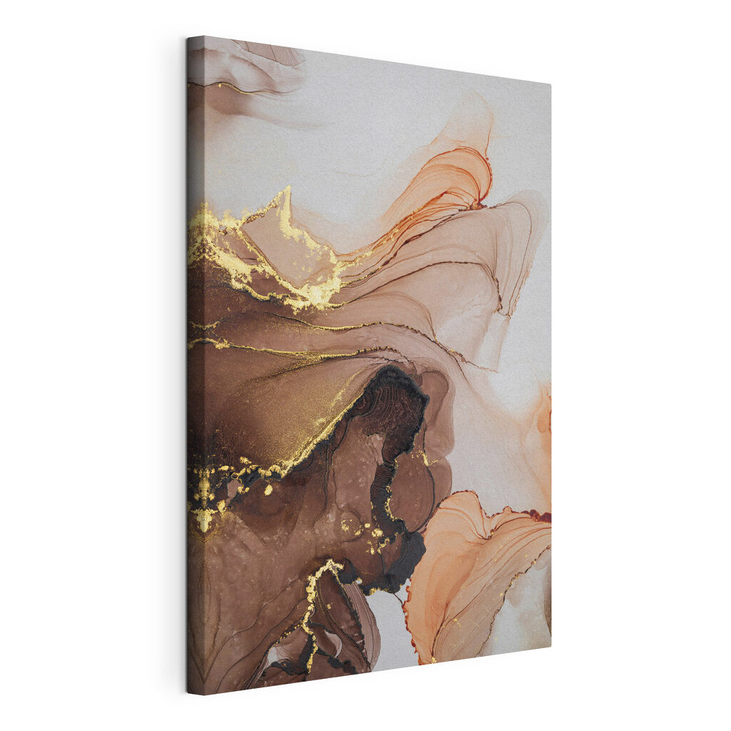 Fluid swirls in warm earth tones Fluid swirls in warm earth tones
