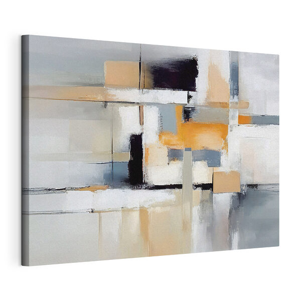 Quadri Un quadro di arte astratta in bianco e nero