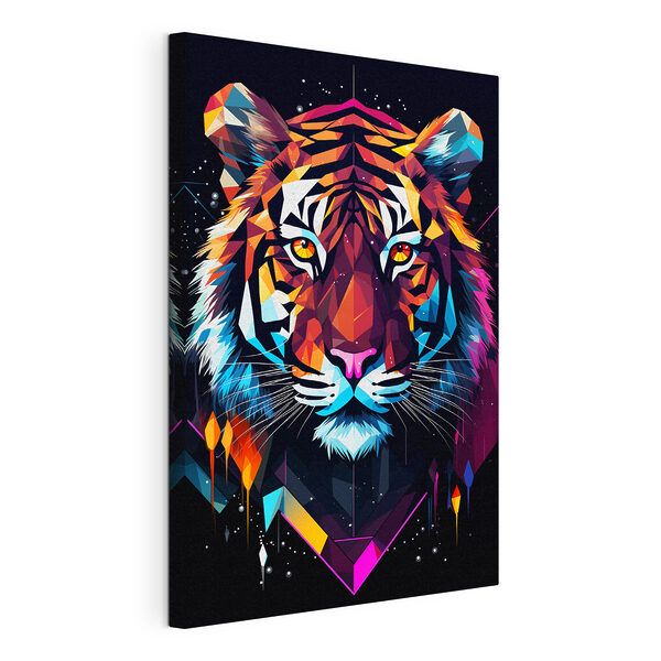 Quadri Una tigre dai colori vivaci con baffi bianchi (COD: s36666) Quadri Quadri Una tigre dai colori vivaci con baffi bianchi (COD: s36666)