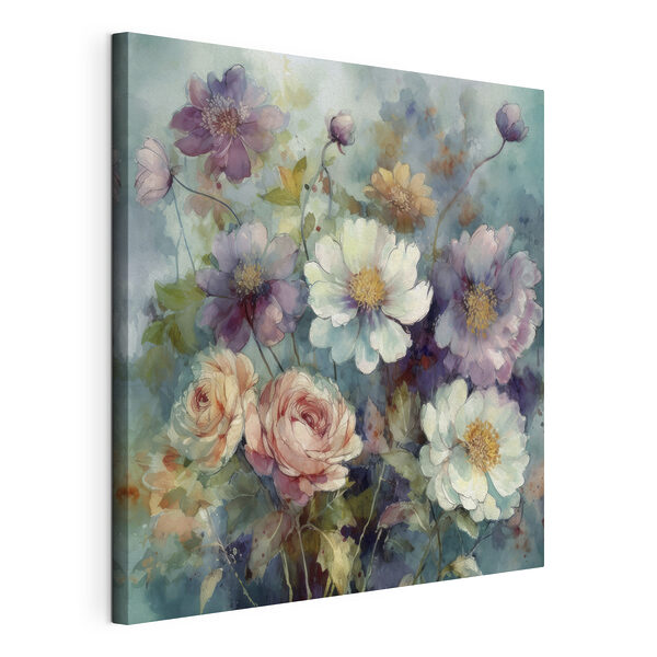 Quadri Un dipinto di fiori su sfondo blu (COD: s37540) Quadri Quadri Un dipinto di fiori su sfondo blu (COD: s37540)