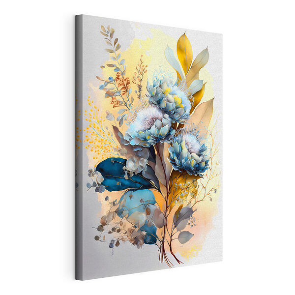 Quadri Un dipinto raffigurante fiori e foglie (COD: s37550) Quadri Quadri Un dipinto raffigurante fiori e foglie (COD: s37550)
