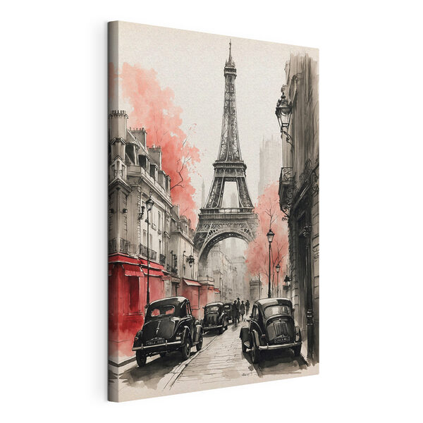 Quadri Quadri Una strada con delle auto e una torre (COD: s38178)